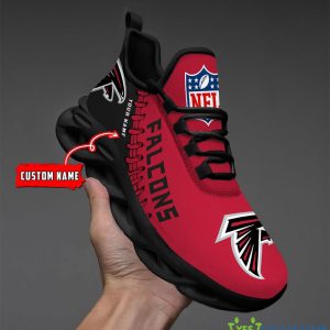 Atlanta Falcons Max Soul Shoes Style 2 Custom Name Running Sneakers For Fans Gift - Atlanta Falcons-PERSONALIZED MAX SOUL SHOES_2