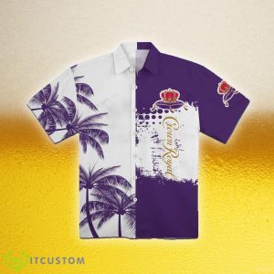 Crown Royal Hibiscus Aloha Resort Beer Hawaiian Shirt - Crown Royal Hibiscus Aloha Beer Hawaiian Shirt Photo 1
