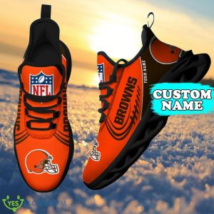 Cleveland Browns Personalized Max Soul Shoes Custom Name Gift For Big Fans 3 Cleveland Browns Personalized Max Soul Shoes Custom Name Gift For Big Fans Product Photo 2